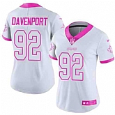 Women Nike Saints 92 Marcus Davenport White Pink Fashion Rush Limited Jersey Dzhi,baseball caps,new era cap wholesale,wholesale hats